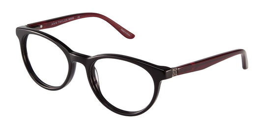 Black/Burgundy Ann Taylor ATP803 Petite Eyeglasses - Teenager.