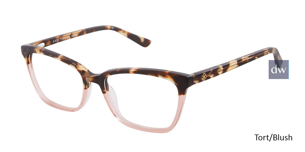 Tort/Blush Ann Taylor ATP812 Petite Eyeglasses - Tort/Blush