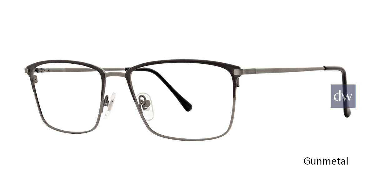 Gunmetal Argyleculture Adderley Eyeglasses.
