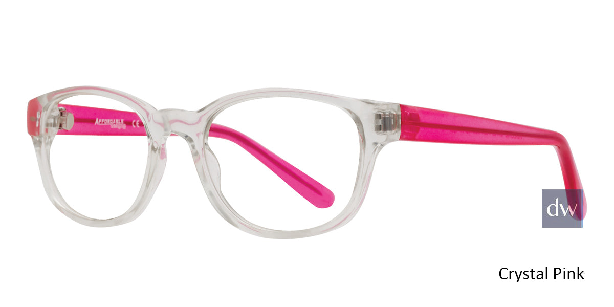 Crystal Pink Affordable Designs Adeline Eyeglasses