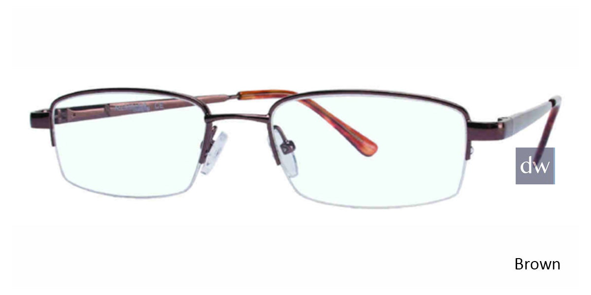 Brown Affordable Designs Gino Eyeglasses.