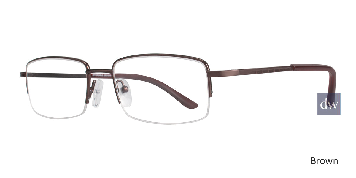 Brown Affordable Designs Alex Eyeglasses.