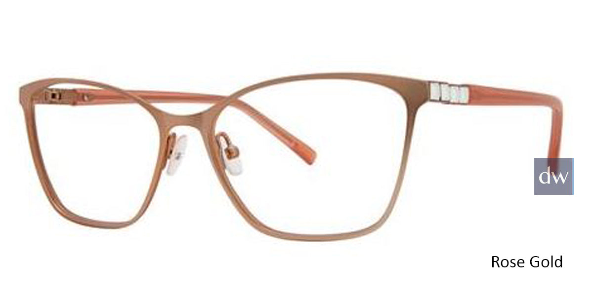 Rose Gold Vera Wang Alouette Eyeglasses.