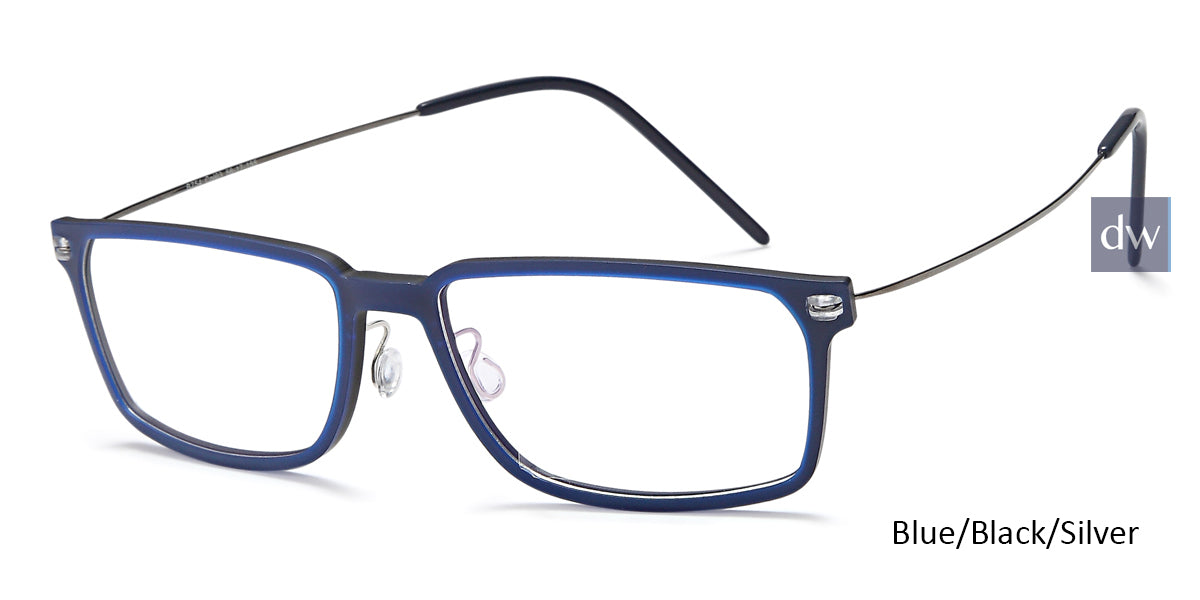 Blue/Black/Silver Capri B754 Eyeglasses.