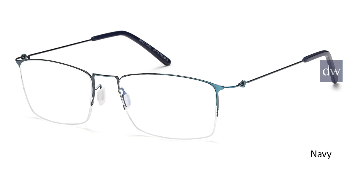Navy Capri BIGGU B782 Eyeglasses.