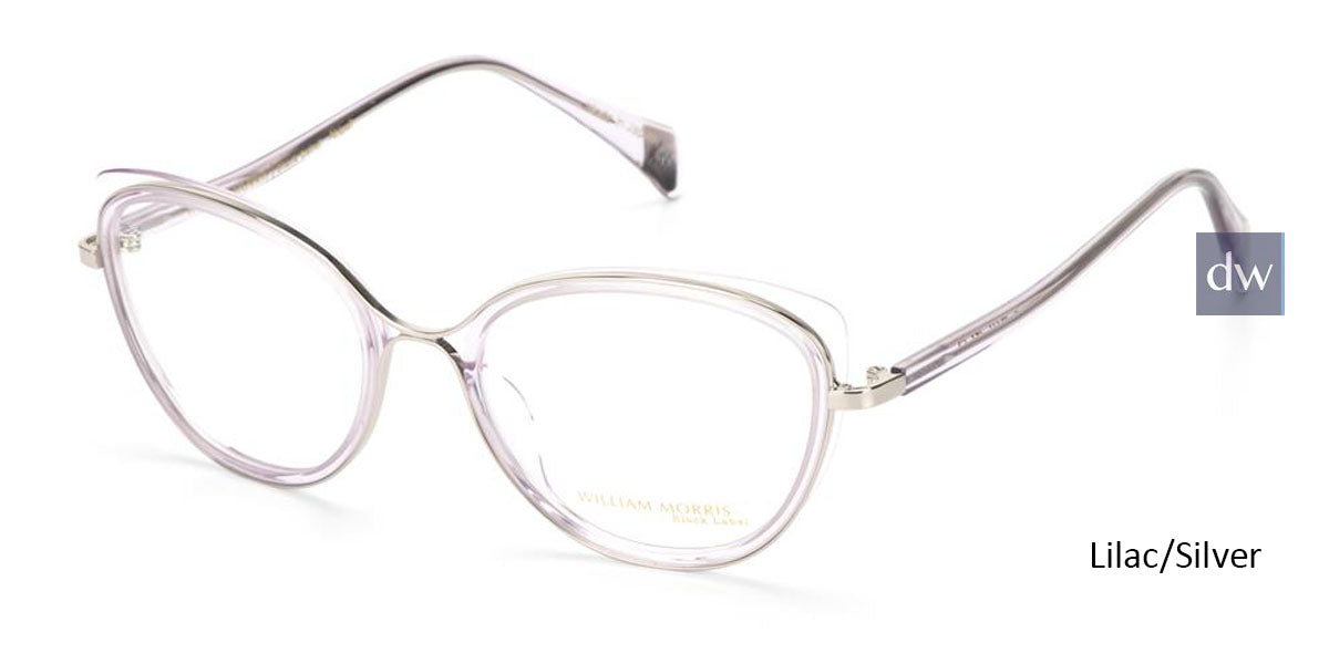 Lilac/Silver William Morris Black Label BLABIGAIL Eyeglasses
