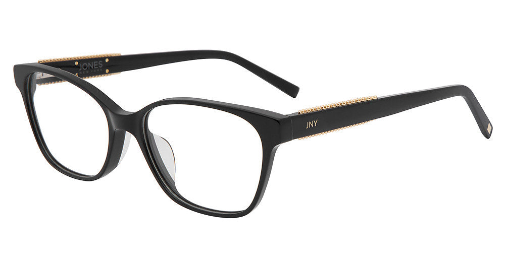 Jones New York VJON805 women's cat-eye plastic eyeglasses in Black.