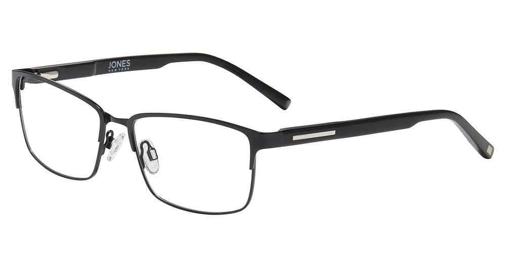 “Jones New York VJOM369 men's rectangle metal eyeglasses in Black.”⠋