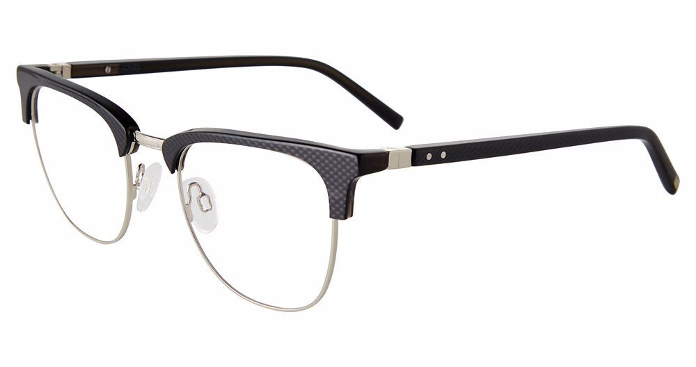 Jones New York VJOM551 Cat Eye Eyeglasses in Black — men's lightweight metal frame