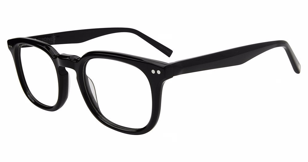 Jones New York VJOM556 Square Eyeglasses in Black — men's full acetate frame