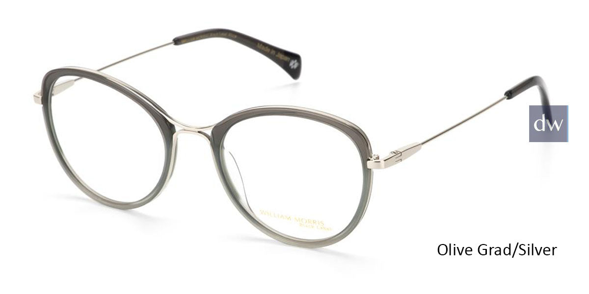 Olive Grad/Silver William Morris Black Label BLALICE Eyeglasses