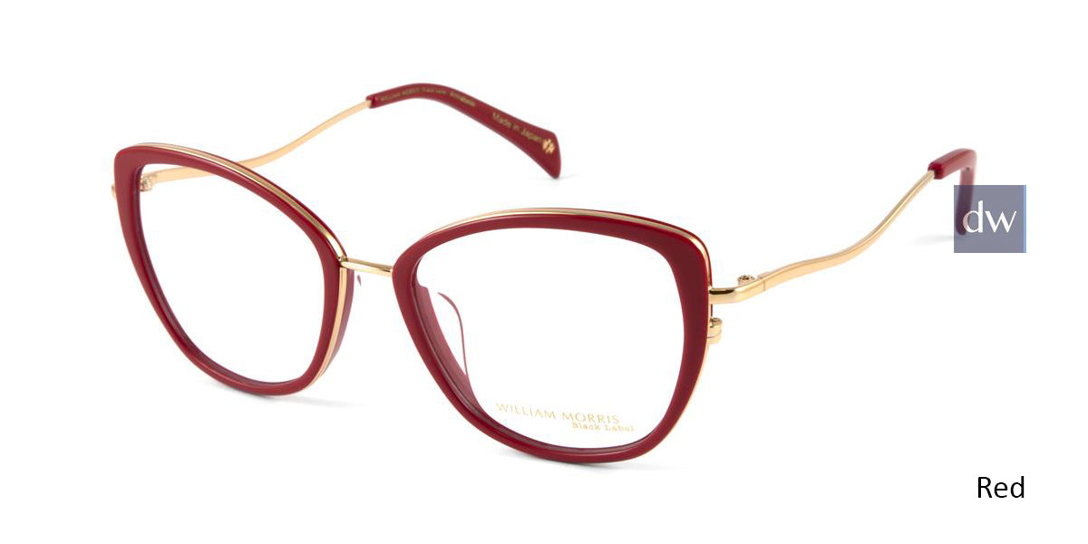 Red William Morris Black Label BLANNABELLE Eyeglasses