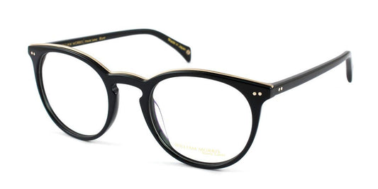 Black/Gold William Morris Black Label BLBLUNT Eyeglasses