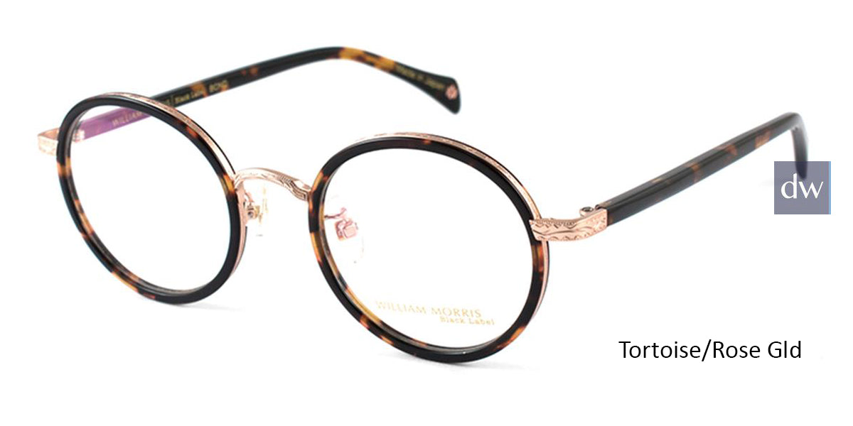 Tortoise/Rose Gld William Morris Black Label BLBOND Eyeglasses
