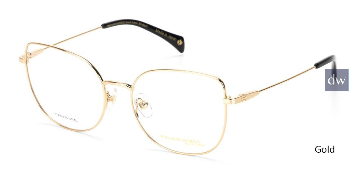 Gold William Morris Black Label BLBRIDGDGET Eyeglasses
