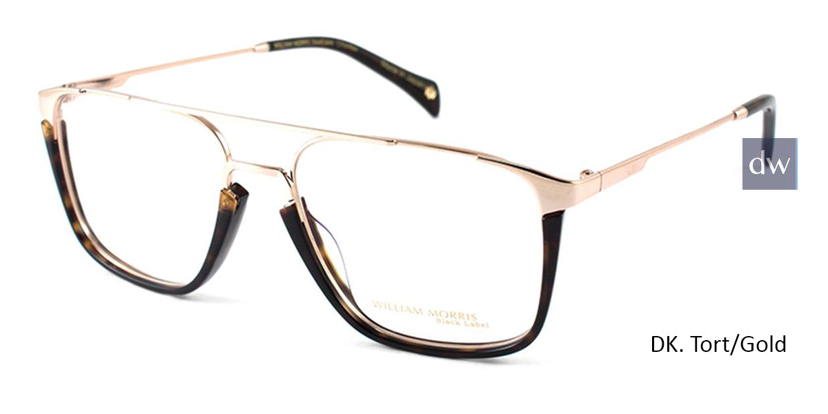 DK. Tort/Gold William Morris Black Label BLCHARLES Eyeglasses