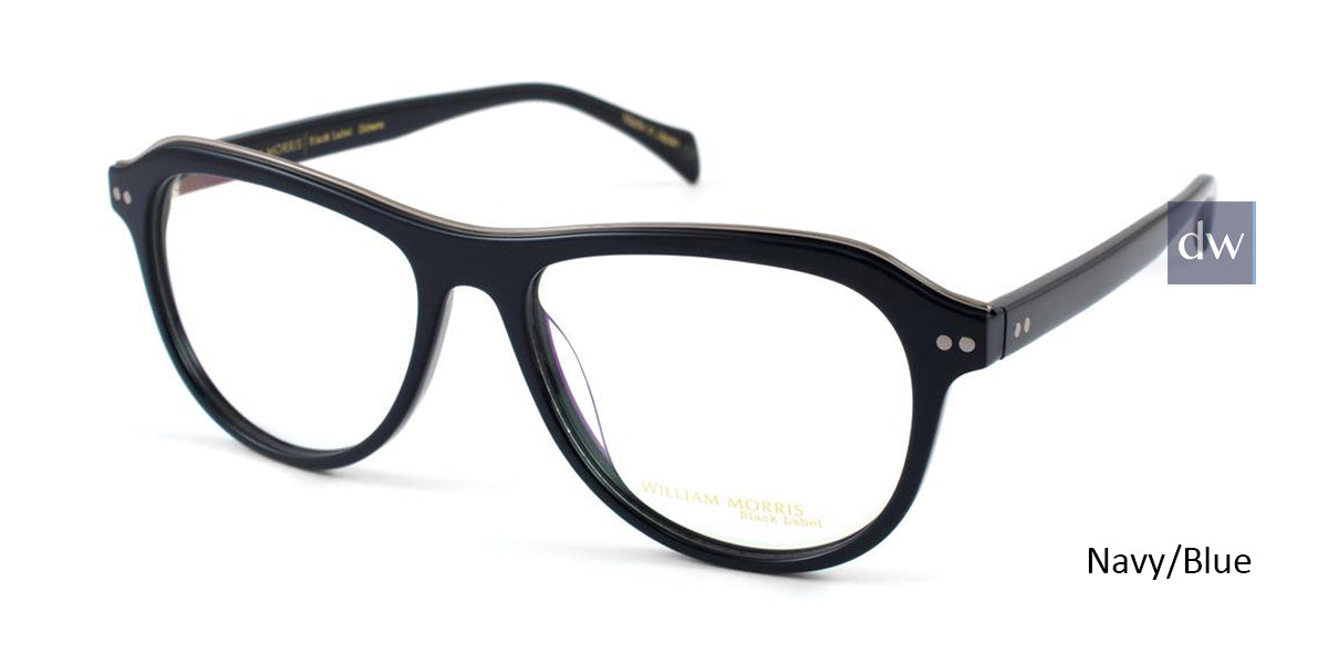Navy/Blue William Morris Black Label BLDICKENS Eyeglasses