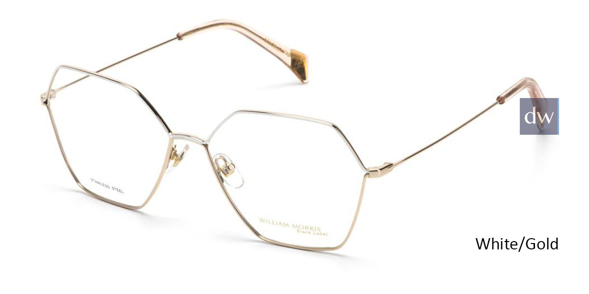 White/Gold William Morris Black Label BLMARIA Eyeglasses