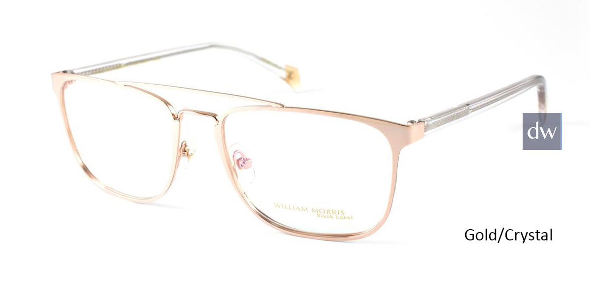 Gold/Crystal William Morris Black Label BLMORRIS Eyeglasses