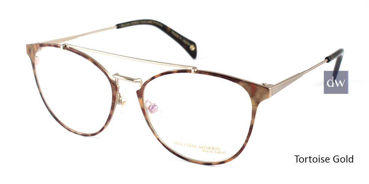 Tortoise Gold William Morris Black Label BLPETULA Eyeglasses