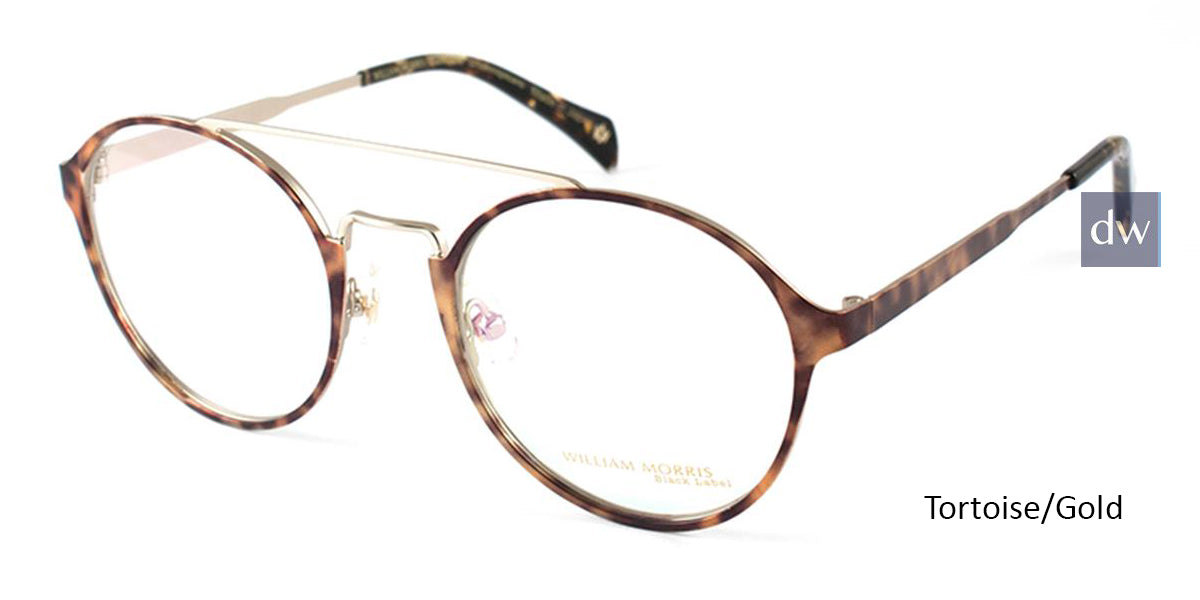 Tortoise/Gold William Morris Black Label BLSHAKESPEARE Eyeglasses