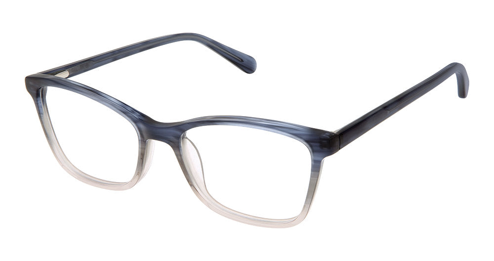 Blue Grey Blush:
Superflex SF-671 Modified Square Eyeglasses in Blue Grey Blush — women's full acetate frame