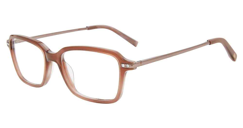Jones New York VJOP247 Rectangle Eyeglasses in Brown — women's full-rim frame with single bridge