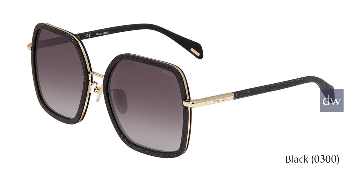 Black(0300) Police SPLA20 Sunglasses.