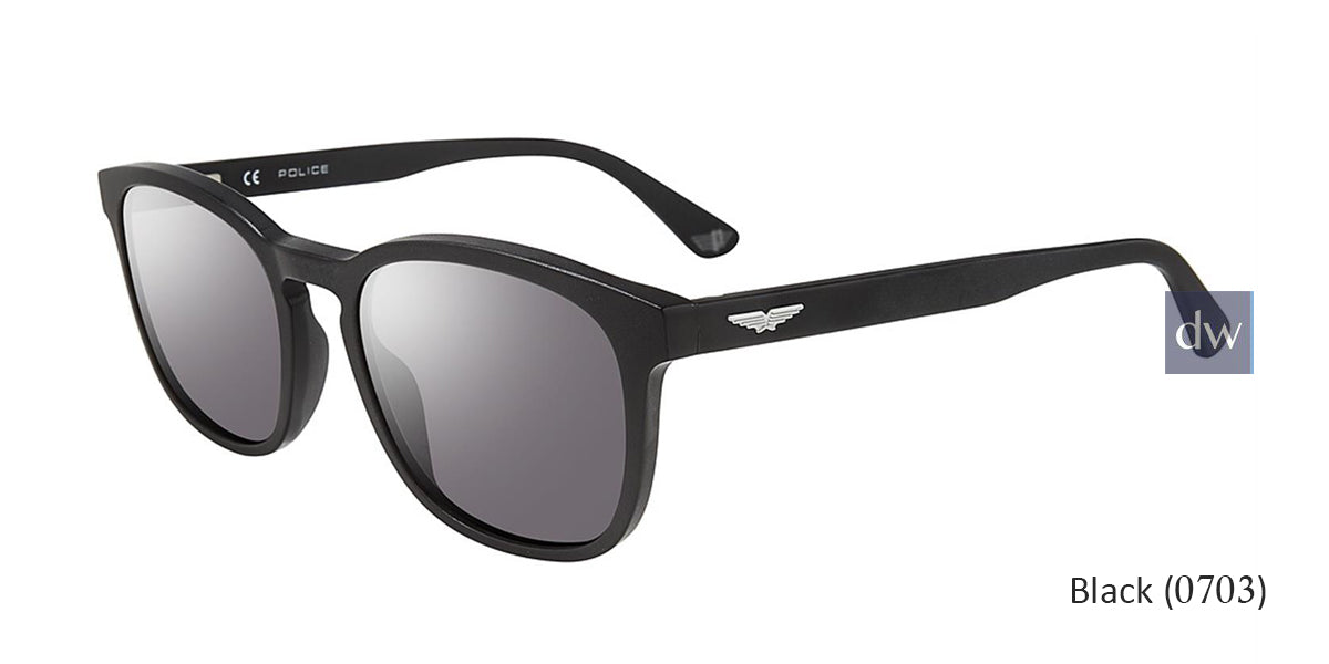Black(0703) Police SPL997 Sunglasses.