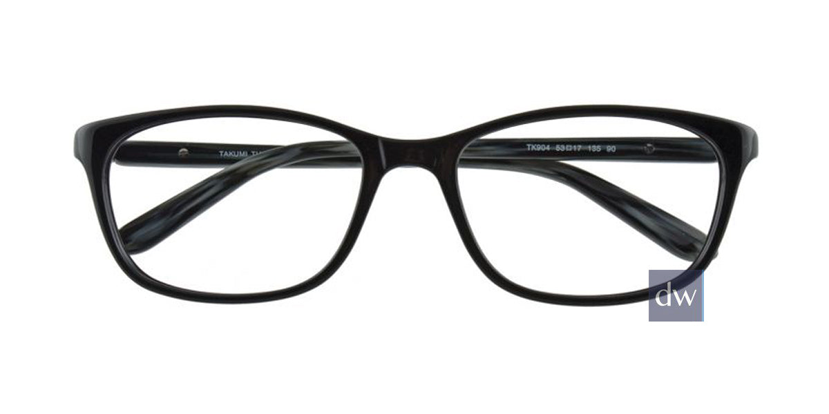 Black Turboflex TK904 Eyeglasses.