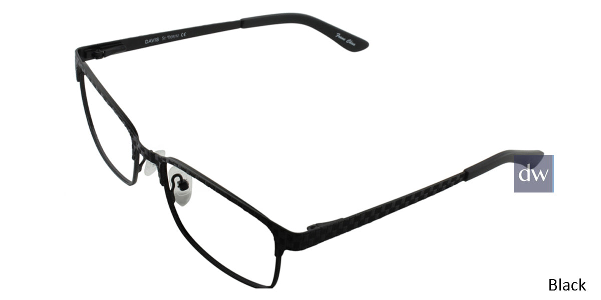 Black ST. Moritz Davis Eyeglasses