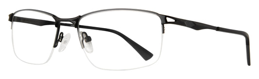 Black            Lite Design Albert Eyeglasses