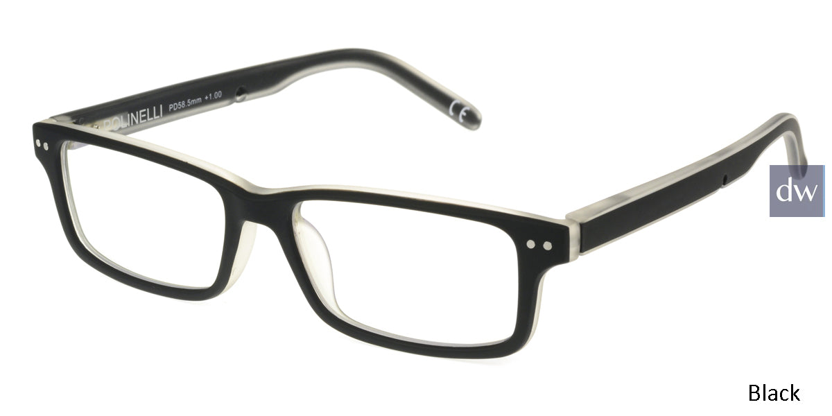 Black Polinelli P300 Eyeglasses