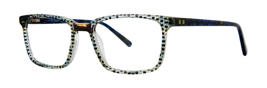 Blue Check       Jhane Barnes Colormap Eyeglasses