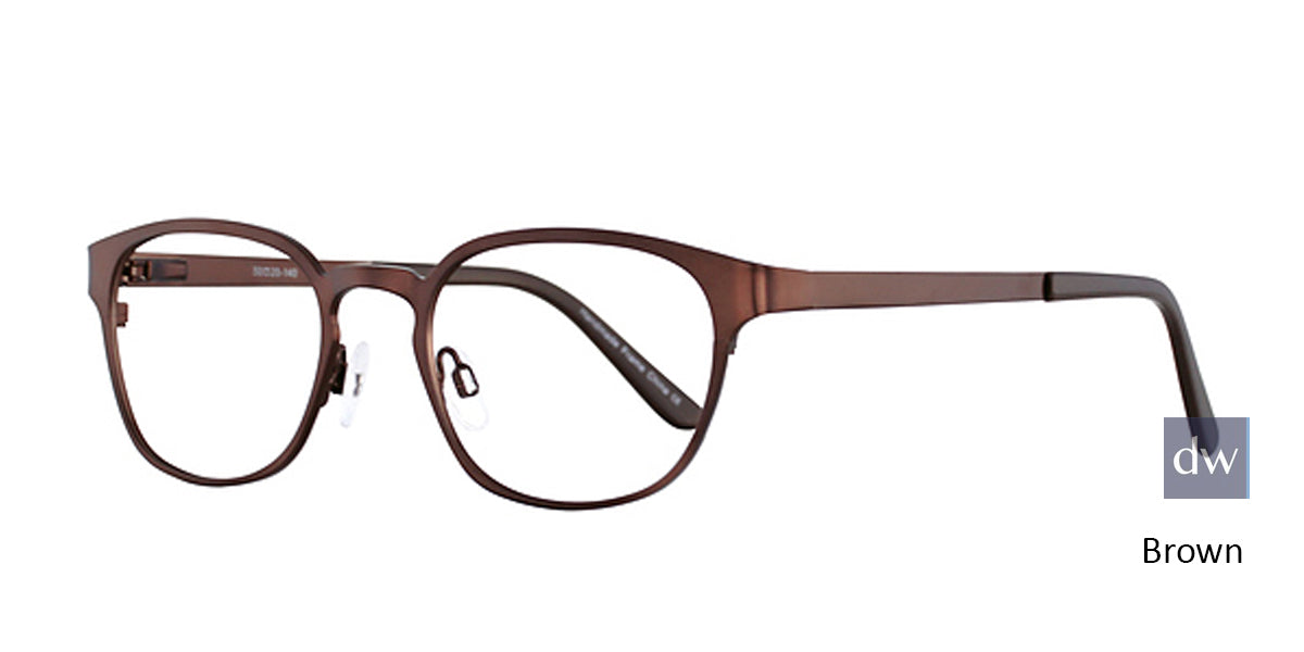 Brown Elan 3016 Eyeglasses.