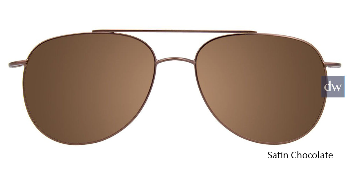 Satin Chocolate Cool Clip CC827 Eyeglasses.