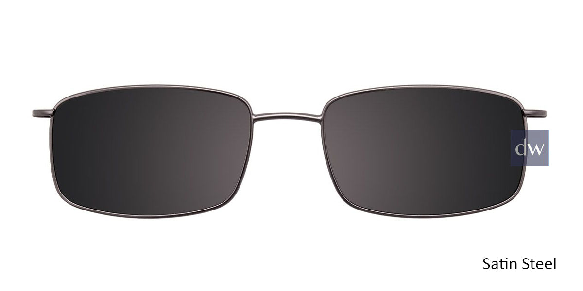 Satin Steel Cool Clip CC834 Eyeglasses - Teenager.