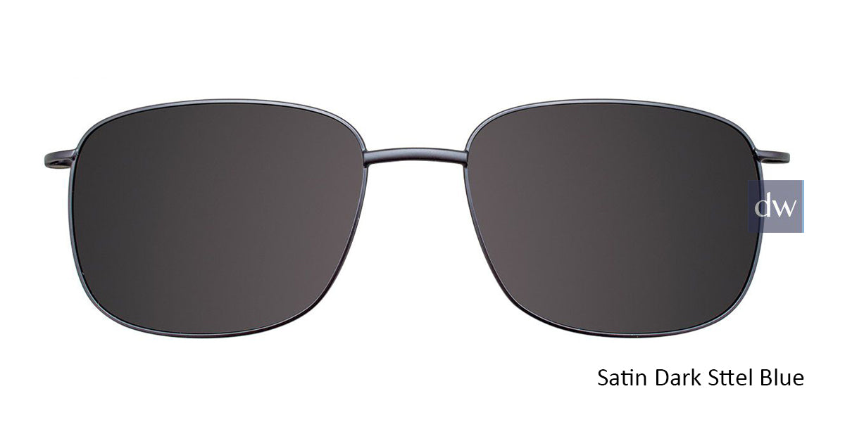 Satin Dark Steel/Blue Cool CliCool Clip CC838 Eyeglasses.p CC838 Eyeglasses.