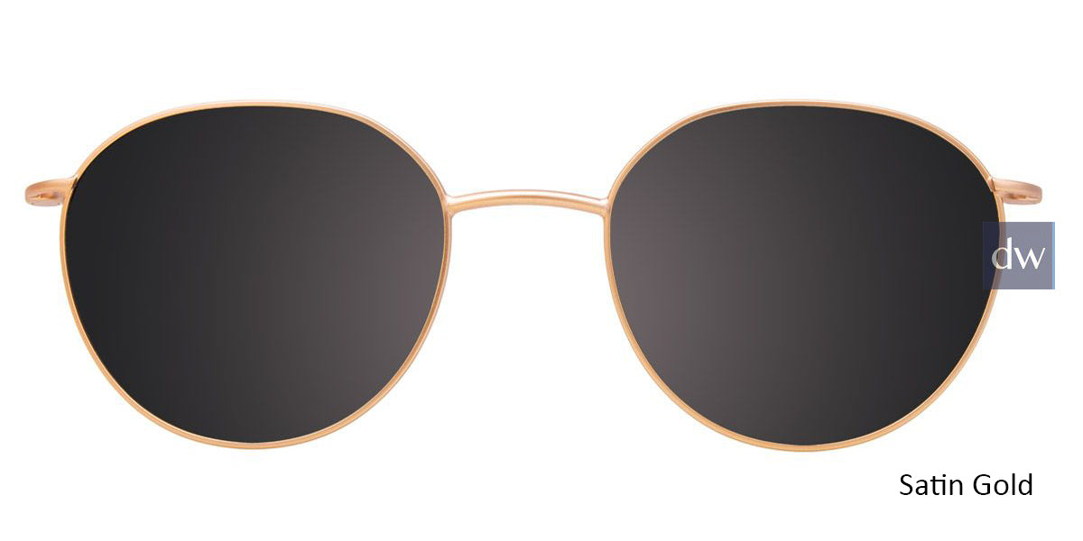 Satin Gold Cool Clip CC844 Eyeglasses.