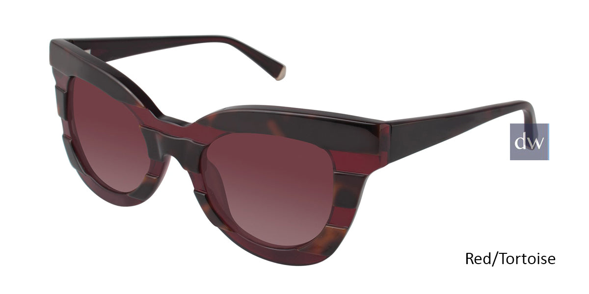 Red/Tortoise Kate Young For Tura K514 Sunglasses.