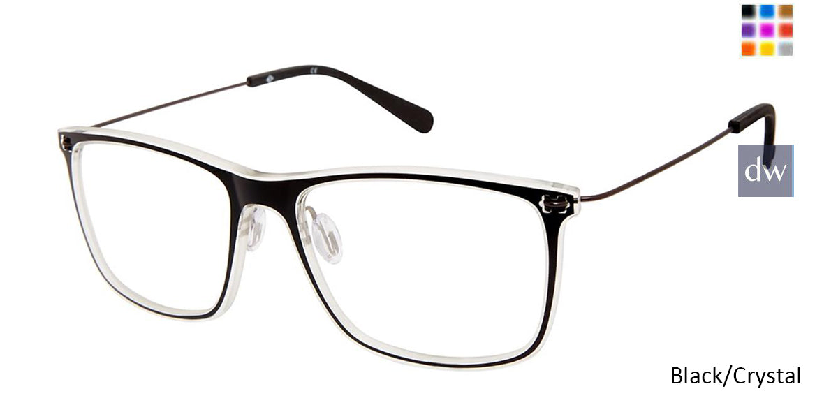 Black/Crystal Sperry CONWAY Eyeglasses.