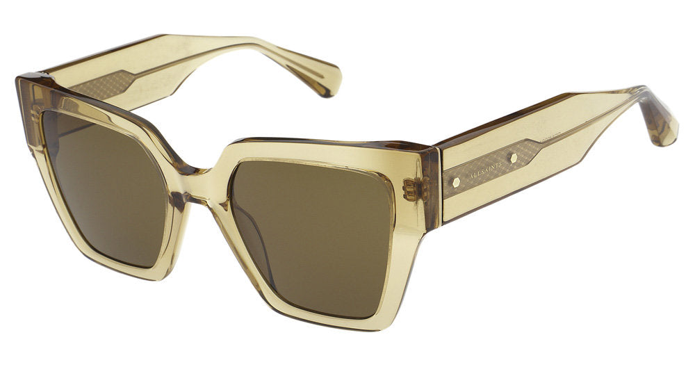 Crystal Light Cognac (image 1):
AllSaints BIBI Modified Square Sunglasses in Crystal Light Cognac — women's full-rim acetate frame