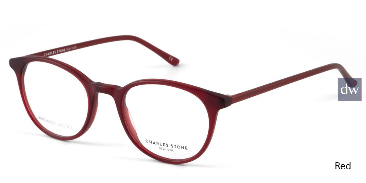Red William Morris Charles Stone NY CSNY30002 Eyeglasses - Teenager.