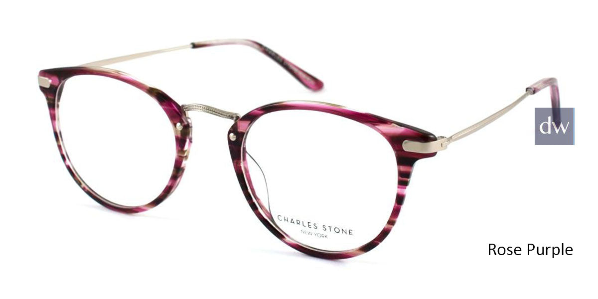 Rose Purple William Morris Charles Stone NY CSNY30007 Eyeglasses - Teenager
