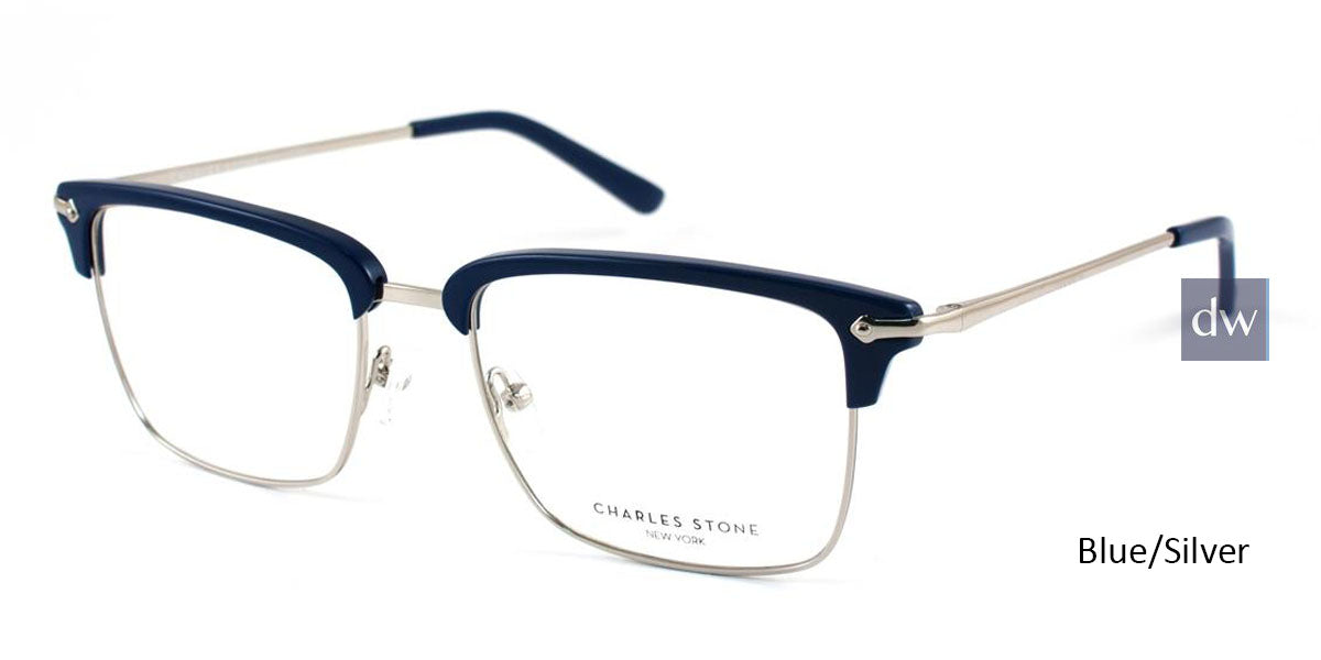 Blue/Silver William Morris Charles Stone NY CSNY30010 Eyeglasses