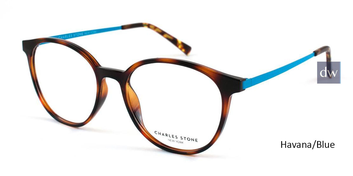 Havana/Blue William Morris Charles Stone NY CSNY30012 Eyeglasses