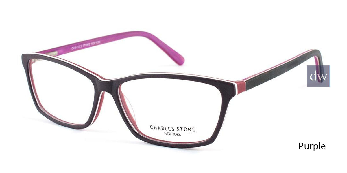Purple William Morris Charles Stone NY CSNY301 Eyeglasses