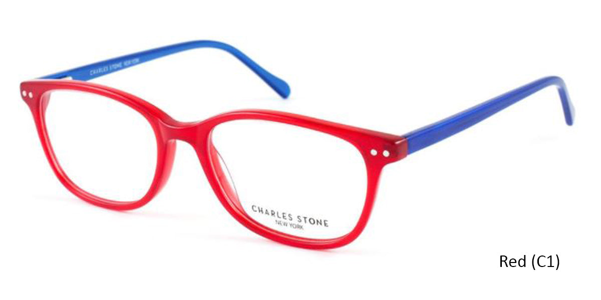 Red (C1) William Morris Charles Stone NY CSNY307 Eyeglasses - Teenager
