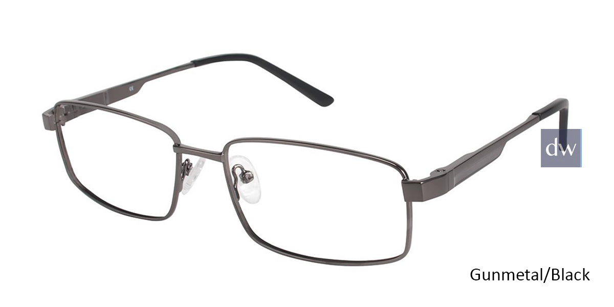 Gunmetal/Black (c02)C By L'Amy 617 Eyeglasses.
