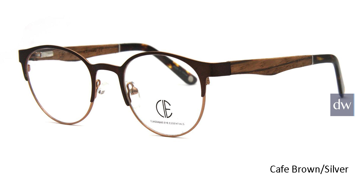 Cafe Brown/Silver Cie Sec700 Eyeglasses - Teenager